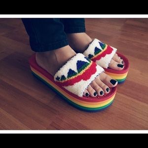 UNIF Rainbow Sandals